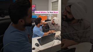 Honest Diwali wishes to your boss 😂 shorts corporatememes diwali diwaliwishes boss ytshorts [upl. by Nodanrb]