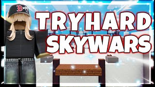 TRYHARD Skywars Gameplay ⚔️  Roblox Bedwars Gameplay [upl. by Washington]