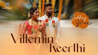 The Love Sizzle  Wedding Glimpse of VILLEMIN amp KEERTHANA  Temple wedding  2023  Pondicherry [upl. by Moffit]