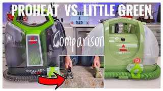 Bissell Little Green ProHeat 2513E vs Bissell Little Green 1400B COMPARISON [upl. by Arluene744]