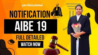 AIBE 19 Notification 2024  full details website  syllabusbooks or bareact visit in description [upl. by Olympe103]