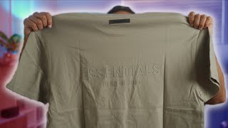 FEAR OF GOD ESSENTIALS SPRING 2021  Review Short Sleeve Tee [upl. by Devin]