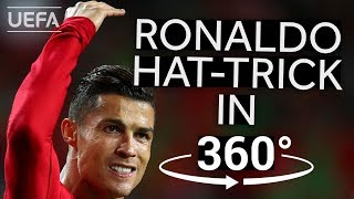 RONALDO hattrick against SWITZERLAND in 360° UNL FINALS HIGHLIGHTS [upl. by Llenehs]