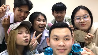 ASMR with my high school friend again ทำASMR กับเพื่อนสมัยมัธยมอีกครั้ง🫶❤️ [upl. by Noid]