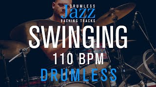 Swing  Slow Tempo Jazz Drumless Backing Track  110 Bpm [upl. by Rogergcam31]