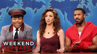 Weekend Update ft Kenan Thompson Heidi Gardner and Michael B Jordan  SNL [upl. by Kcin282]