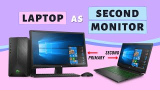 How to Use Laptop as a Second Monitor on Windows 1011 [upl. by Kaczer]