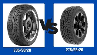 Tire Size 28550r20 vs 27555r20 [upl. by Waite82]