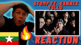 🇲🇲STOMP  Y3llO ft VANNEX Official Music Video  IRISH REACTION [upl. by Genna]