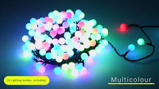 200 Multicolour LED Berry Lights cw Remote Control [upl. by Fin354]