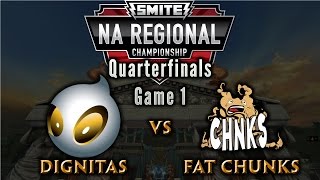 NA Regional Championship QuarterFinals  Team Dignitas vs Fat Chunks Assemble Game 1 [upl. by Haslett]