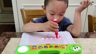 VTech DiGiART color by lights Learning to Draw by lights Vtech Vtechdigiart [upl. by Naihs]