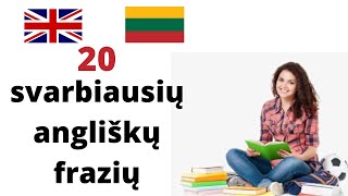 Išmok 20 svarbiausių angliškų frazių [upl. by Nnaycnan]