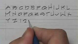 How to letter with lead [upl. by Ahsienet]