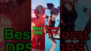 Best Vs Worst DPS Characters From Each Element genshinimpact shorts meta [upl. by Adnilem266]