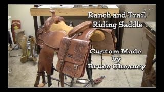 Handmade Saddle ✔ Custom Made Saddle by Bruce Cheaney Saddle Maker [upl. by Elyrehc]