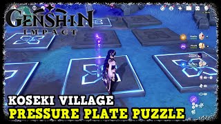 Genshin Impact Koseki Village Pressure Plate Puzzle on Seirai Island [upl. by Lati935]