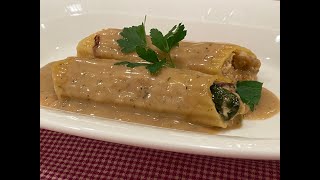 Chicken amp Mushroom Stuffed Cannelloni with Suprême Sauce [upl. by Notsuh735]