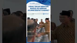 Detikdetik Menteri ESDM Bahlil Nyaris Cium Tangan Gibran Jelang Rapat Kabinet Perdana [upl. by Anrol]