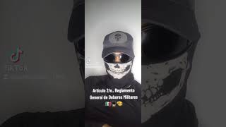 Artículo 2o Reglamento General de Deberes Militares 🫡💂🇲🇽 parati viral guardianacional gn [upl. by Enohpesrep]