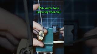 TSA wafer lock pick and notgut jiggletest locksport lockpicking [upl. by Alena313]