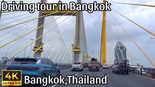 Drive Scenic Journey Through the Bangkok city [upl. by Marylee772]