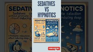 Sedative vs hypnotics Part2 sedative hynotic viralshorts pharmacology medicine [upl. by Nlyak]