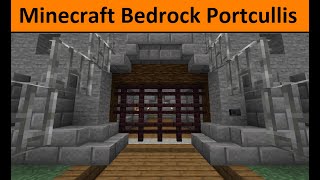 Minecraft  Portcullis Redstone Tutorial Bedrock Edition [upl. by Strauss]