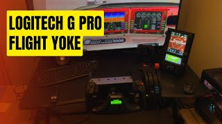 Logitech G PRO Flight Yoke System Professional Simulation Yoke and Throttle Quadrant [upl. by Ancilin]