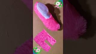 Soft socks cutting and stitching oldclothreuse ladiesslippers wintersocks shoesdesing shorts [upl. by Omolhs]