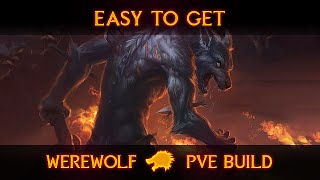 ESO Werewolf PVE Build  Easy Get  Hundings Rage  Deadly Strike  Stormfist [upl. by Ahpla]