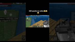 random seed speedrun to nether minecraft speedrun minecraftgameplay phonk minecraftvideos [upl. by Nagyam]