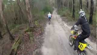 Dirt Bike Trail Riding Neerim South Victoria Australia Part 1 [upl. by Peih]