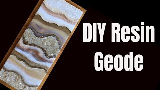 4 DIY Resin Geode \\ using Stone Coat Art Resin [upl. by Nwahsav60]