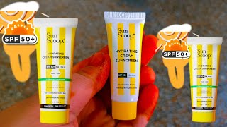 Sun Scoop Hydrating Cream Face Sunscreen SPF 50 PA [upl. by Otha]