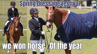 Spring dressage festival  winning high point of the year rug 🏆horse equestrain dressage [upl. by Emylee]