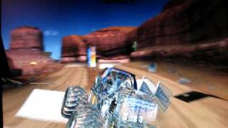 Monster Jam Video Game Blue Thunder Driven by 6 year old Justin [upl. by Neb]