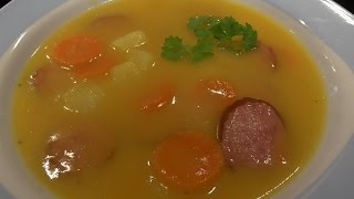 Kartoffel Karottensuppe mit Cabanossi von Christine Haas Thermomix® TM5 [upl. by Sanalda899]