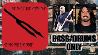 QOTSA  No One Knows  Bass and Drums Only Studio Version [upl. by Itnava266]