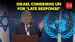 Israel Envoy BLASTS United Nations and the World for Silence over Hamas Violence on Women  Gaza [upl. by Cope568]