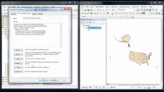 ArcGIS  Coordinate systems 1  Basics [upl. by Akirdnas]