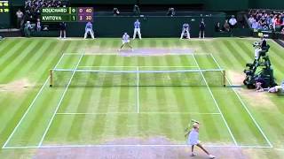 Kvitova dukes out amazing rally  Wimbledon 2014 [upl. by Annoved]