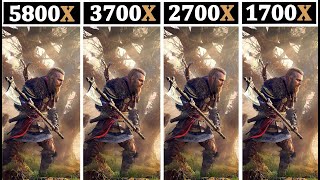 Ryzen 7 1700X vs 2700X VS 3700X vs 5800X  4K Ultrawide 1440P 1080P [upl. by Salter584]