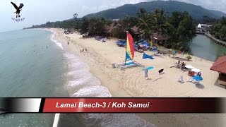 Lamai Beach 32015  Koh Samui Thailand overflown with my drone [upl. by Magna119]