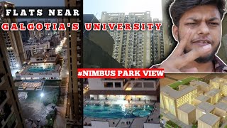 Flats Near galgotias University Part 2  nimbus park  low price flats near galgotias University [upl. by Kahn575]