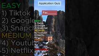 Application Quiz 📲 [upl. by Sivat]