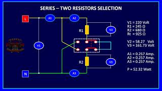 SeriesParallel Circuit Two Resistors Using DPDT Switch [upl. by Salot]