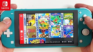 Gameboy Games on Nintendo Switch LITE [upl. by Llennehc]