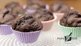 Muffinki Czekoladowe  Chocolate Muffins [upl. by Aliekat525]