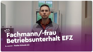 Ausbildung als Fachmannfrau Betriebsunterhalt EFZ  Franke Schweiz AG  Lehrstellenvideo  Yousty [upl. by Yendroc]